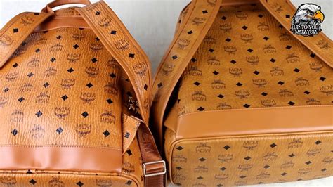 fake mcm bags vs real|mcm backpack rep.